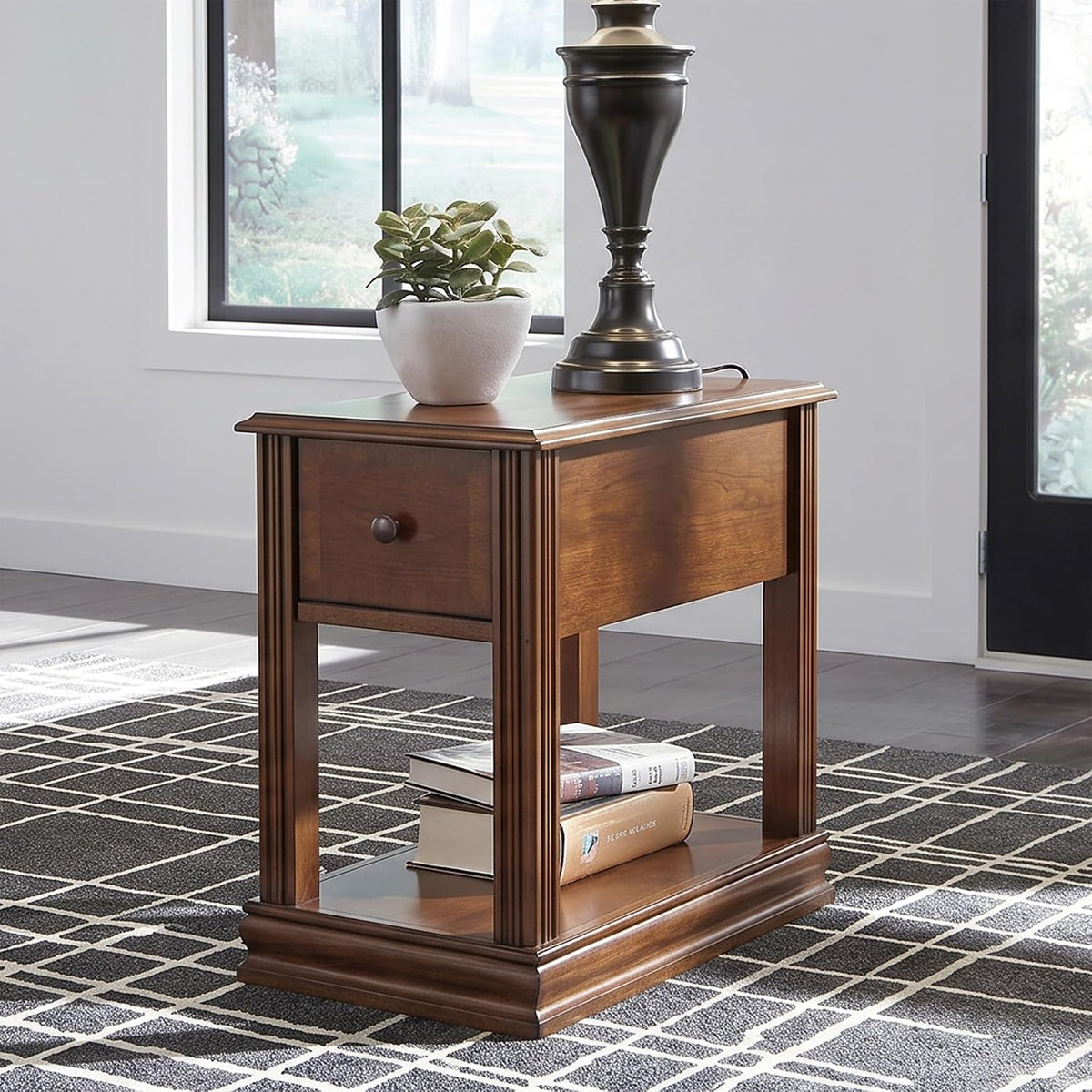 Signature Design by Ashley Breegin Narrow Chairside End Table