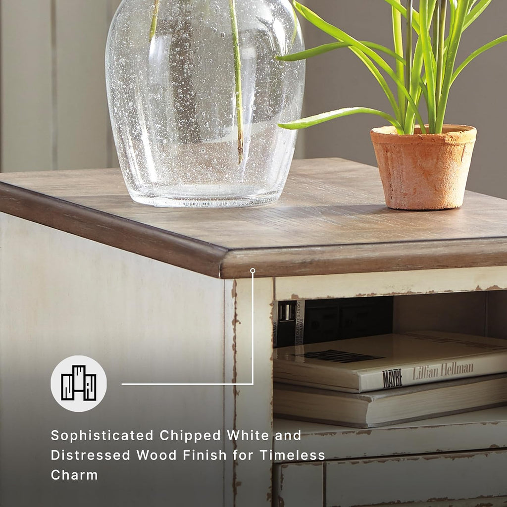 Signature Design by Ashley Chairside End Table with Charging Station