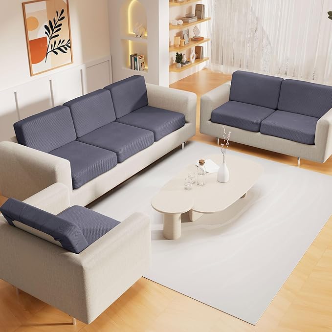 hyha Waterproof Sectional Couch Covers, Non Slip Sofa Couch Cushion Covers L - Image 2