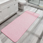 Bath Mat,Ultra Thin Bathroom Rugs,Rubber Bath Mats for Bathroom,No Slip Bath Rug,Quick Dry,Machine Washable,Low Pile,Absorbent,Shower Outside,Sink,Home Decor Accessories.Dark Grey,1'5"x2'3"(17x27inch)
