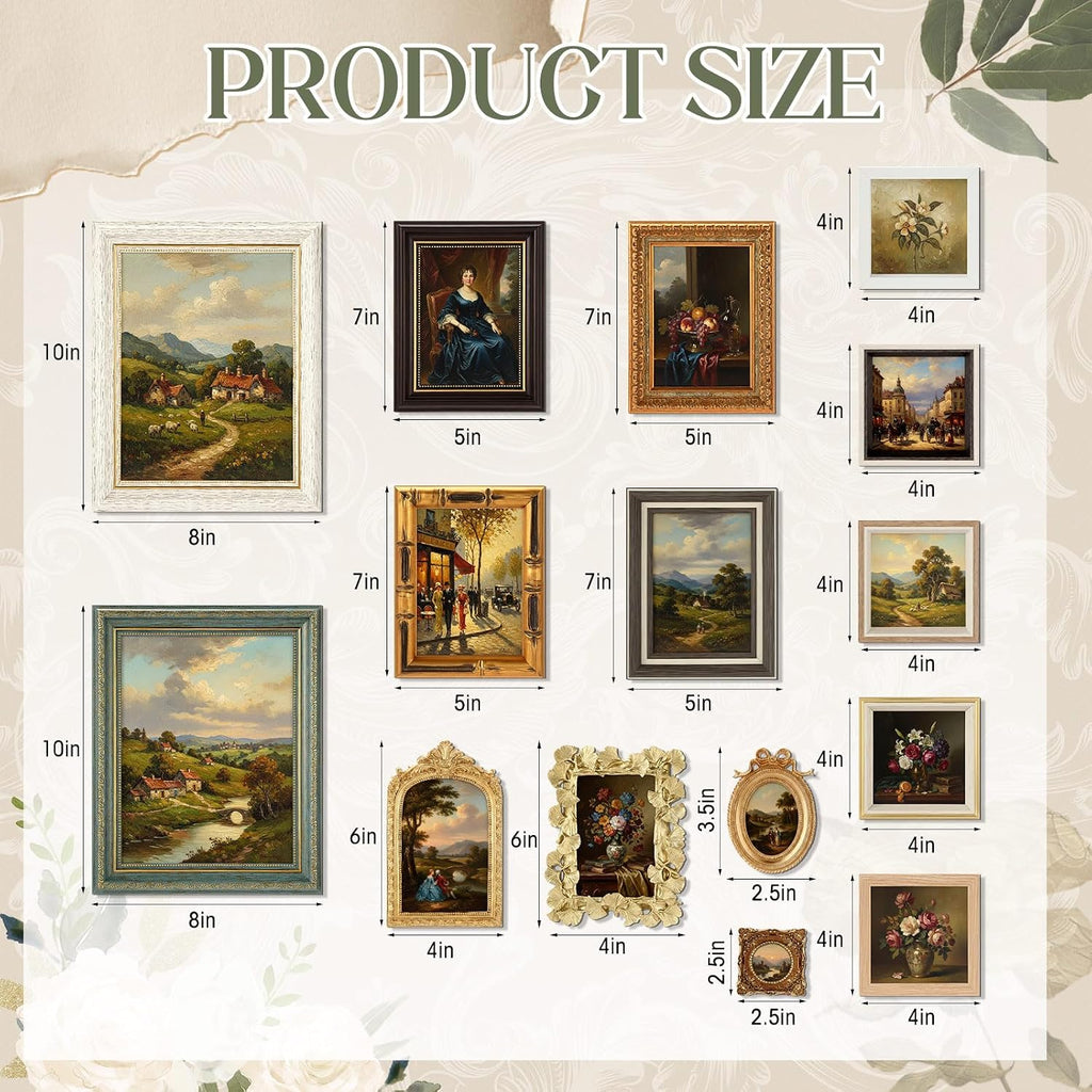 Kathfly 20 Pack Vintage Picture Frames for Wall,Simple Style
