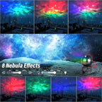 YXQUA Astronaut Galaxy Star Projector, Night Light for Kids, Original Black