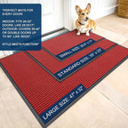 OLANLY Front Door Mat Indoor Outdoor Entrance, Waterproof Heavy Duty Doormat - Image 2