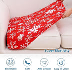 hyha Printed Couch Cushion Covers, Floral Sofa Covers Washable - Image 5