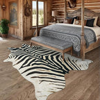 AROGAN Western Faux Fur Zebra Rug, 5.2x6.3 Feet Premium Animal Skin Print Rug - Image 7