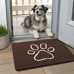 Smiry Dog Door Mat for Muddy Paws, Absorbent Dirt Trapper Non Slip Quick Dry by Smiry