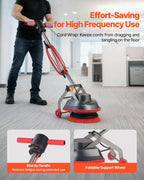 VEVOR Floor Scrubber Machine, 13" Heavy Duty Floor Cleaner Polisher