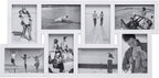 Malden 8-Opening 4x6 Collage Picture Frame, Black Plastic, Wall Mount