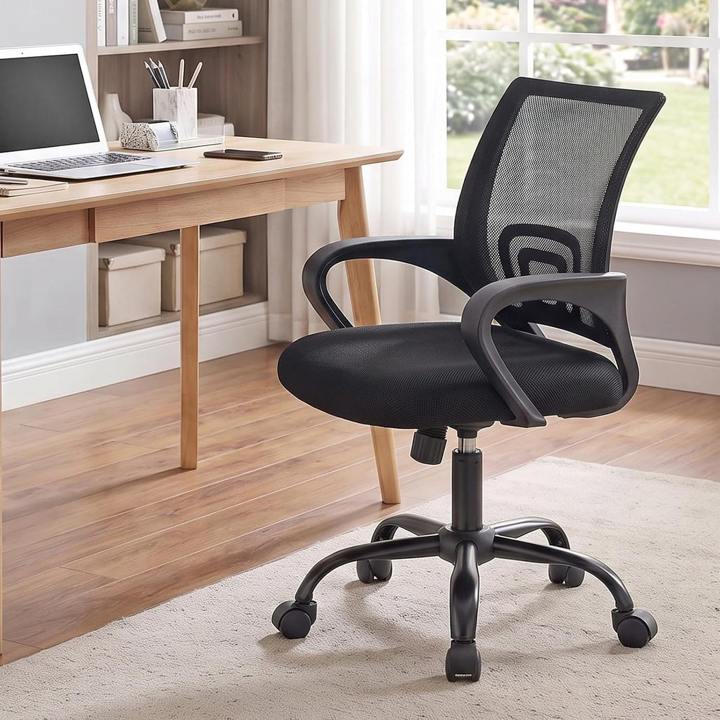 DUMOS Ergonomic Office Chair, Mid-Back Comfy Executive Desk Chair Set of 2