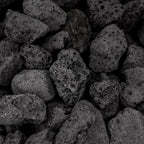 Onlyfire 10Lbs Black Lava Rock for Fire Pit/Fireplace/Gas Grill/Landscaping