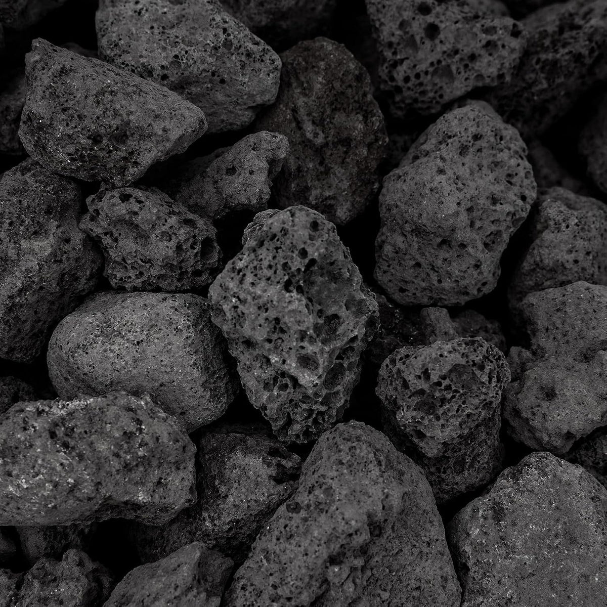 Onlyfire 10Lbs Black Lava Rock for Fire Pit/Fireplace/Gas Grill/Landscaping