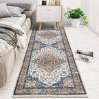 HEBE Hallway Runner Rug 2'x6' Washable Vintage Distressed Area Rugs Non Slip - Image 7