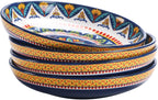 Bico 35oz Ceramic Pasta Bowls Set of 4, 8.9" Salad Bowl, Havana