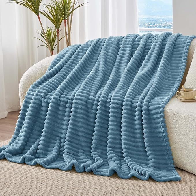 BEDELITE Twin Blanket for Couch & Bed, 300GSM Soft & Warm Fleece Blanket - Image 7