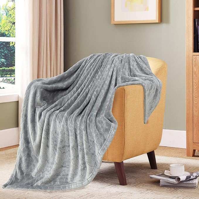 TOONOW Fleece Bed Blanket King Size 90x108 inches, Super Soft Fluffy Fuzzy - Image 4