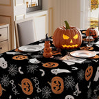 XCHI Halloween Spooky Ghost Rectangle Tablecloth Decorations 60x84 Inch