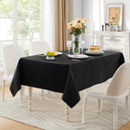6 Pack Satin Table Cover Rectangle, 60 x 84 Inches, Black