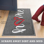 CozyBounty Black Door Mat Welcome Mats Home Non-Slip Doormat - Image 7