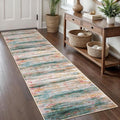 KOZYFLY Modern Abstract Hallway Runner Rug, 2x8 Washable Rug Runner Non-Slip by KOZYFLY