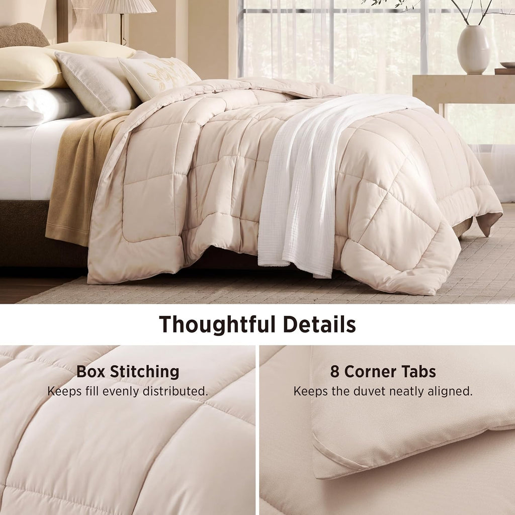 Bedsure Comforter Duvet Insert, Quilted Bedding Blanket, Oeko-TEX