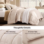 Bedsure Comforter Duvet Insert, Quilted Bedding Blanket, Oeko-TEX