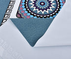 Zobesta Blue Vinyl Tablecloths for Rectangle Tables 55x86 Outdoor PVC