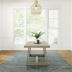 Plank+Beam Classic 72 Inch Dining Table, Rectangular, Seashell Wirebrush