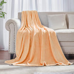 JIAHANNHA Fleece Blanket Twin Size Blush Pink 60 by 80 Inches Throw Blankets by JIAHANNHA