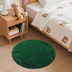 OLANLY Dark Green Round Rugs for Bedroom - Image 3