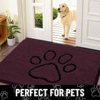Smiry Dog Door Mat for Muddy Paws, Absorbent Dirt Trapper Non Slip Quick Dry - Image 7