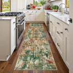 Washable Area Rugs 2'x6' Non-Slip Modern Abstract Soft by RELEANY