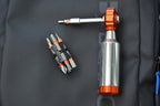 Stepless 12 in 1 Bike Multitool, Bike Tool with Mini Ratchet[Silver]