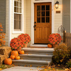 Artificial Fall Flowers Geraniums for Outdoors Front Porch Decor