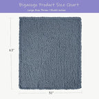 Bigacogo Chunky Knit Throw Blanket - Image 2