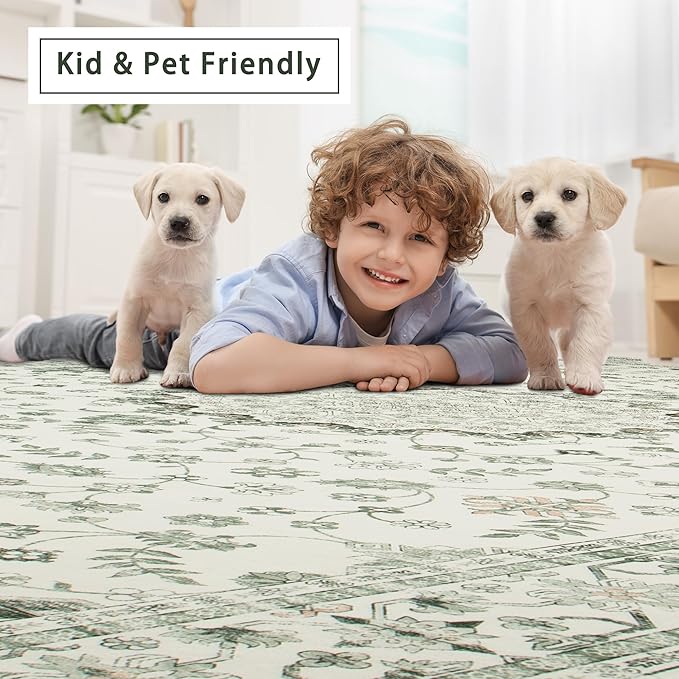 Washable Rugs 8x10 Area Rugs for Living Room, Rugs for Bedroom, Large Carpets - Image 6