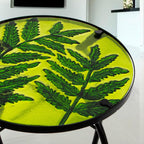 Subtropical Leaf Patio Table,Outdoor Side Table,Outdoor Bar Table