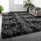 Deerhoo Large Shag Area Rugs 9 x 12, Tie-Dyed Plush Fuzzy Rugs by Deerhoo