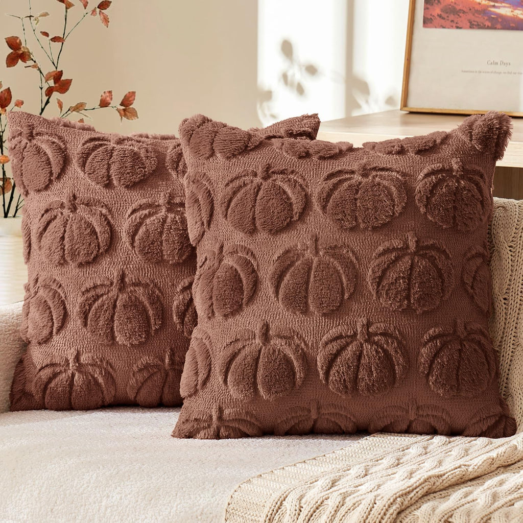 MIULEE Fall Pillow Covers Pumpkin Fall Decor 18x18 Autumn Glaze