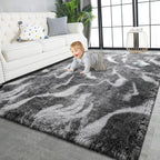 TWINNIS Super Soft Shaggy Rugs Fluffy Carpets, 5x8 Feet, Indoor Modern Plush by TWINNIS