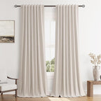 Guken 100% Blackout Curtains 90 Inch Length 2 Panels Set by Guken