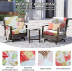 8Pcs Outdoor Cushion Covers, Patio Cushion Covers, Stretch Elastic Slipcovers - Image 3