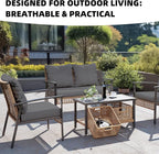 8Pcs Outdoor Cushion Covers, Patio Cushion Covers, Stretch Elastic Slipcovers - Image 6