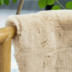 ORINOVA 5x7 Area Rug Light Brown Beige Plush Shaggy Rugs - Image 3