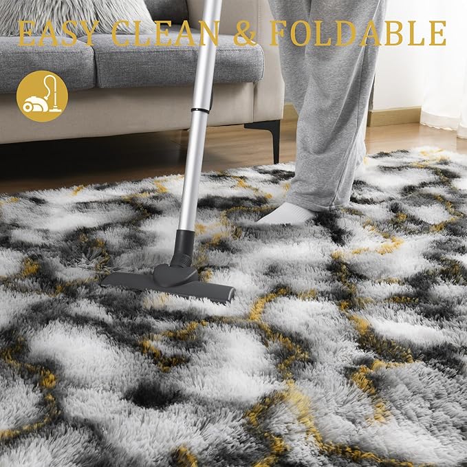 LOCHAS Ultra Soft Indoor Modern Area Rugs Fluffy Living Room Carpets - Image 5