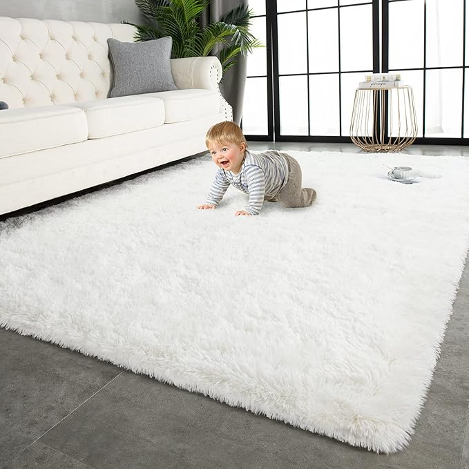 TWINNIS Super Soft Shaggy Rugs Fluffy Carpets 9x12 Feet, Indoor Modern Plush by TWINNIS
