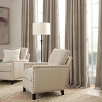 RYB HOME Camel Beige Velvet Curtains 84 inch, Room Darkening Window Curtains - Image 5