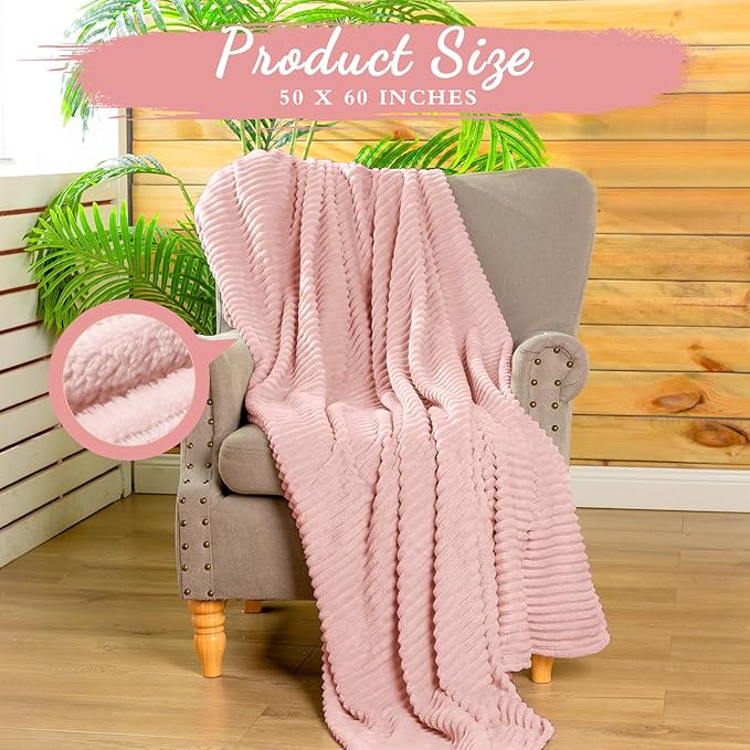 Buryeah 6 Pcs Flannel Throw Blanket Bulk 50 x 60 in Sleepover Blanket Outdoor - Image 2