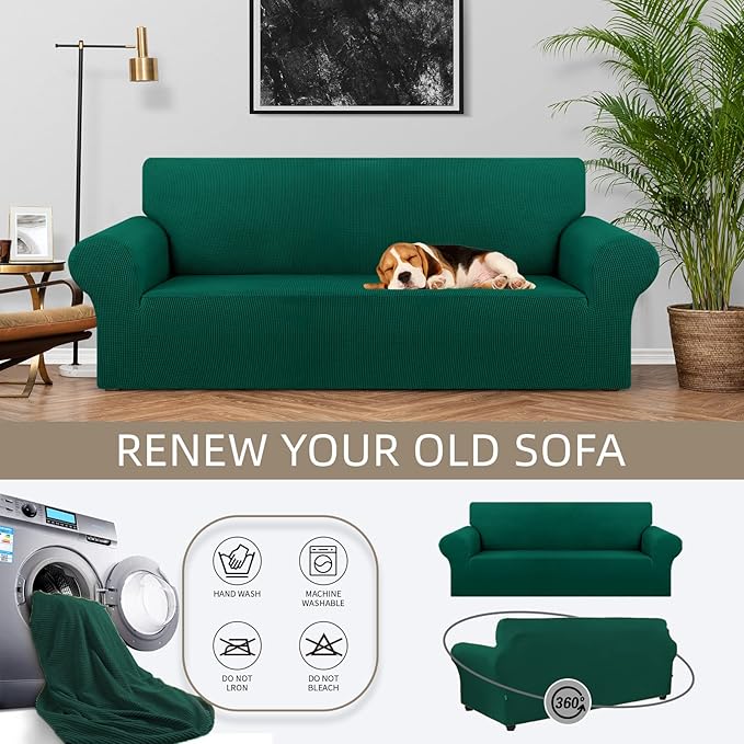 KEKUOU Stretch Sofa Cover Slipcover ，Couch Covers - Image 3
