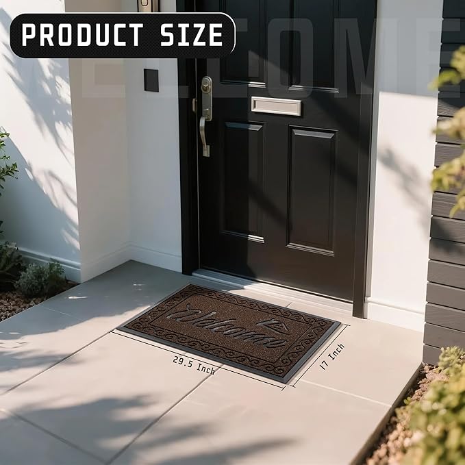 Yimobra Welcome Mat, Heavy Duty Sturdy Door Mats - Image 2