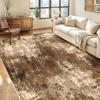 Washable Area Rugs 5'x7' Non-Slip Modern Abstract Soft by RELEANY